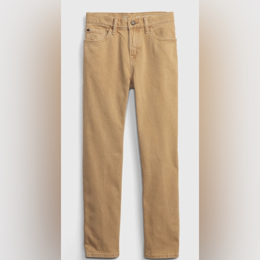 Kids Original Fit Khaki Jeans with Washwell